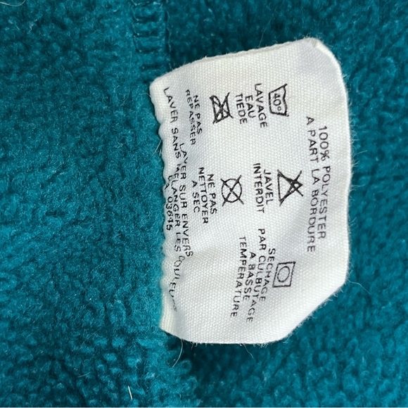 Vintage Patagonia Men Teal Fleece Jacket 90s Full Zip Synchilla Made in USA XXL - Picture 8 of 10